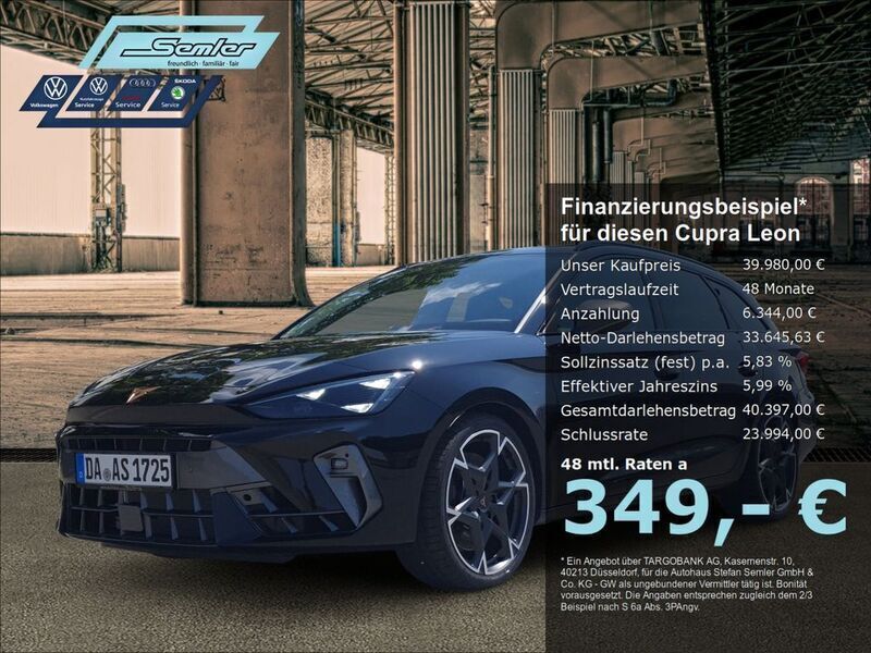 Schwarz Neu 2025 Cupra Leon VZ Kombi | 39.980 € (Guter Preis) - Bild 1/4