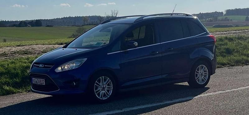 Gebraucht Ford Grand C-Max Titanium 125 PS (91 kW) 2015 Indicblau metallic Van / Kleinbus
