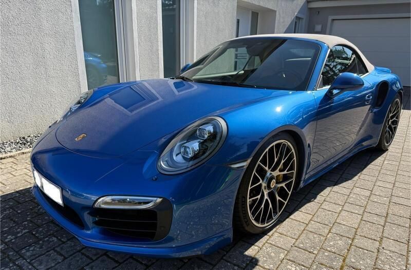 Blau Gebraucht 2014 Porsche 911 Turbo S Cabriolet Cabrio | 129.500 € - Bild 1/4