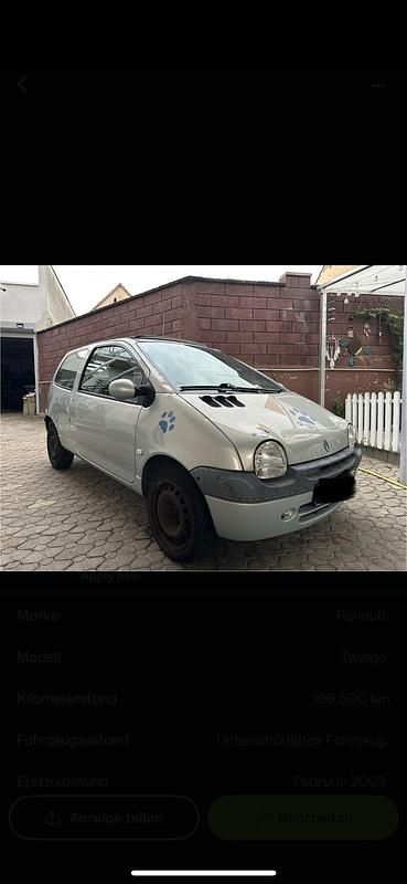 Gebraucht Renault Twingo 58 PS (42 kW) 2003 Silber Kleinwagen