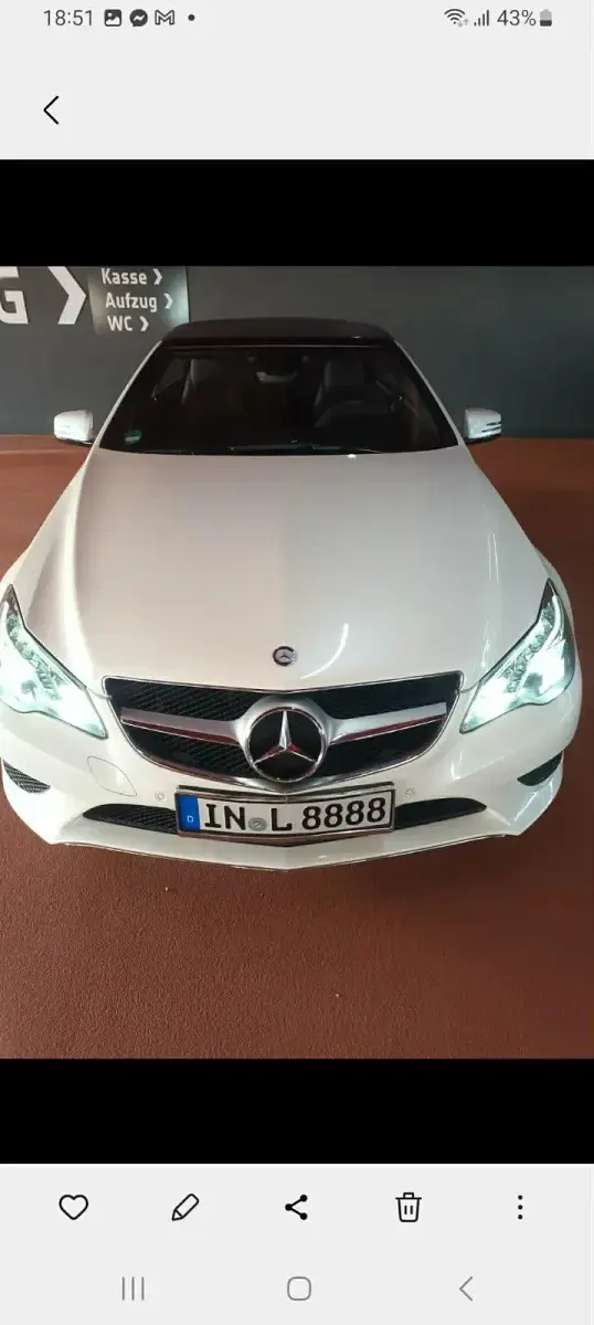 Gebraucht Mercedes E220 170 PS (125 kW) 2013 Weiß Cabrio