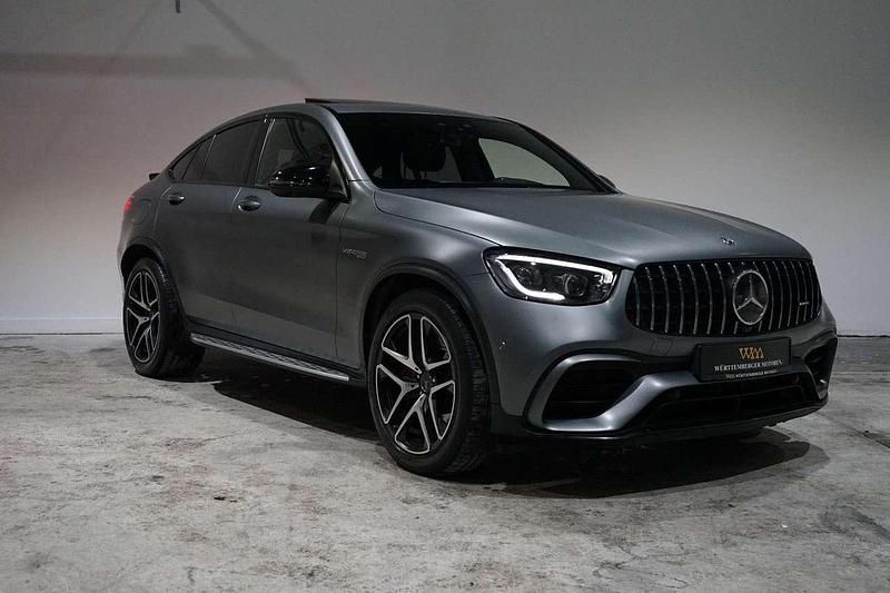 Gebraucht Mercedes GLC63 AMG AMG 510 PS (375 kW) 2020 Designo selenitgrau magno Coupé
