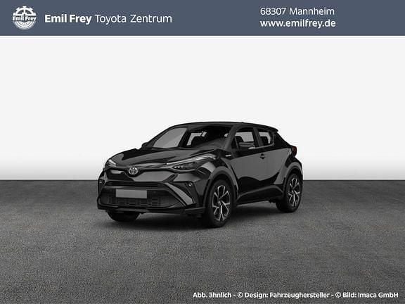 Dunkelamethyst metallic/ dach schwarz Gebraucht 2022 Toyota C-HR Team SUV | 25.990 € (Fairer Preis) - Bild 1/4