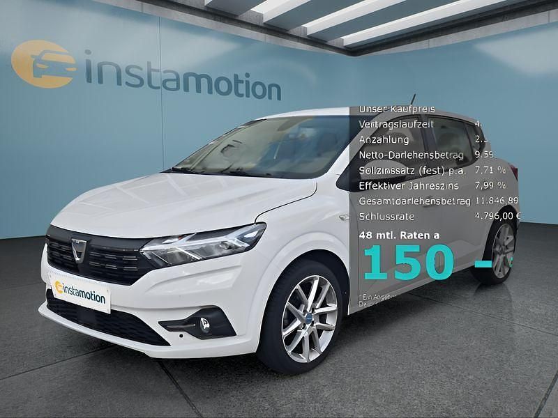 Weiß Gebraucht 2021 Dacia Sandero Kleinwagen | 12.399 € (Fairer Preis) - Bild 1/4
