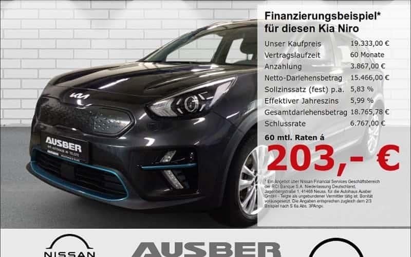 Grau Gebraucht 2021 Kia e-Niro Vision SUV | 19.333 € (Fairer Preis) - Bild 1/4