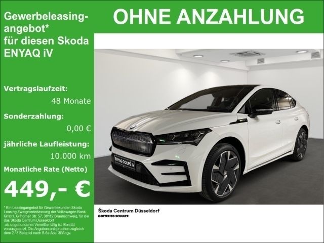 Weiß Neu 2024 Skoda Enyaq iV Suite SUV | 59.480 € (Etwas zu teuer) - Bild 1/4