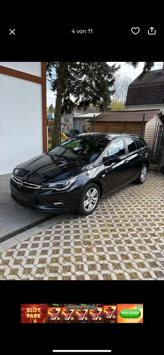 Gebraucht Opel Astra 120 PS (88 kW) 2016 Schwarz Kombi