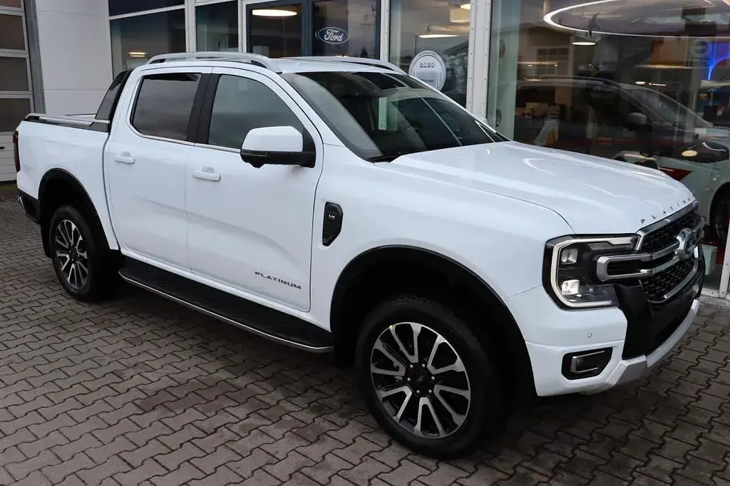 Ny Ford Ranger Platinum 241 HK (177 kW) 2026 Hvid Pickup / Ladvogn