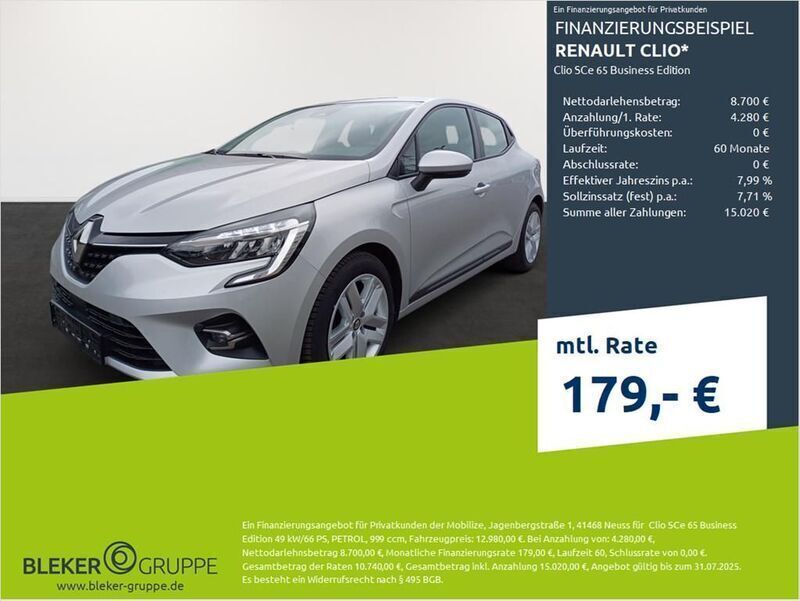 Grau Gebraucht 2022 Renault Clio V Business Kleinwagen | 12.980 € (Fairer Preis) - Bild 1/3