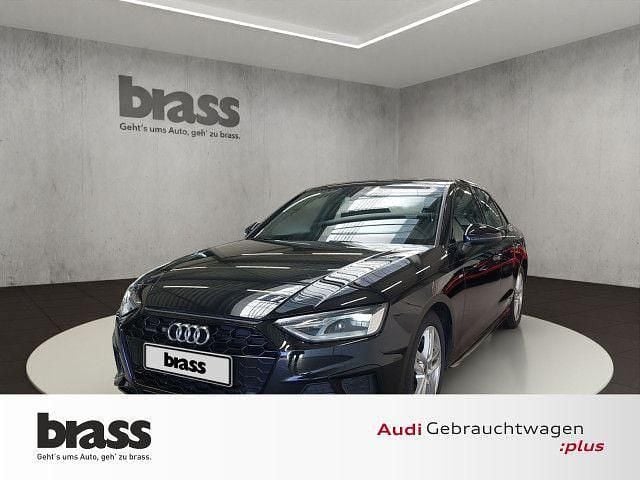 Mythosschwarz metallic Gebraucht 2023 Audi A4 S-Line Limousine | 32.600 € (Superpreis) - Bild 1/4