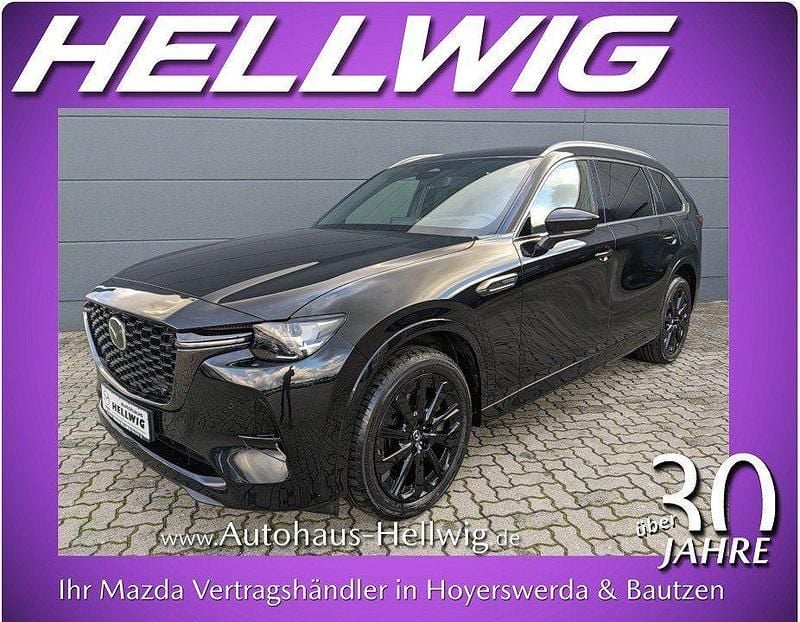 Jet black metallic Gebraucht 2025 Mazda CX-80 Homura-Line SUV | 49.580 € (Superpreis) - Bild 1/4