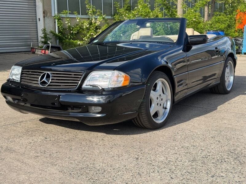 Schwarz Gebraucht 1997 Mercedes SL500 AMG Cabrio | 26.900 € - Bild 1/4
