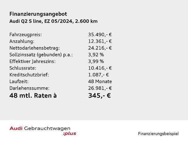 Gebraucht Audi Q2 S-Line 150 PS (110 kW) 2024 Progressivrot metallic SUV