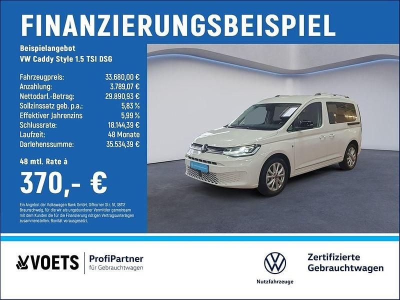 Gebraucht VW Caddy Style 114 PS (83 kW) 2024 Weiß Van / Kleinbus