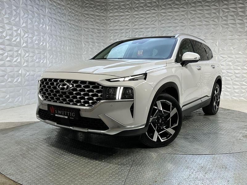Weiß Gebraucht 2021 Hyundai Santa Fe Prime SUV | 31.390 € (Fairer Preis) - Bild 1/4