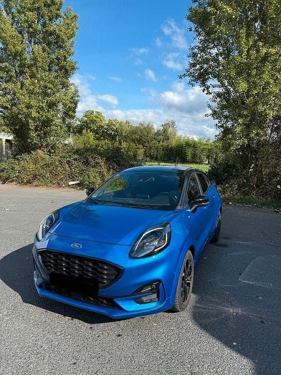 Blau Gebraucht 2020 Ford Puma Gen-E ST-Line SUV | 16.499 € (Superpreis) - Bild 1/4