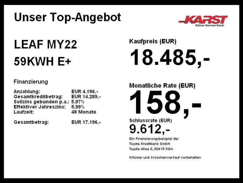 Gebraucht Nissan Leaf N-Connecta 160 kW (218 PS) 2022 Schwarz Kleinwagen