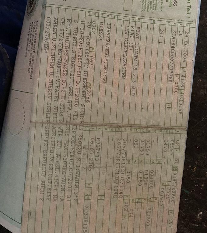 Gebraucht Fiat Ducato 110 PS (80 kW) 2006 Van