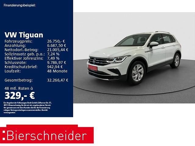 Weiss Gebraucht 2022 VW Tiguan Elegance SUV | 26.750 € (Guter Preis) - Bild 1/3