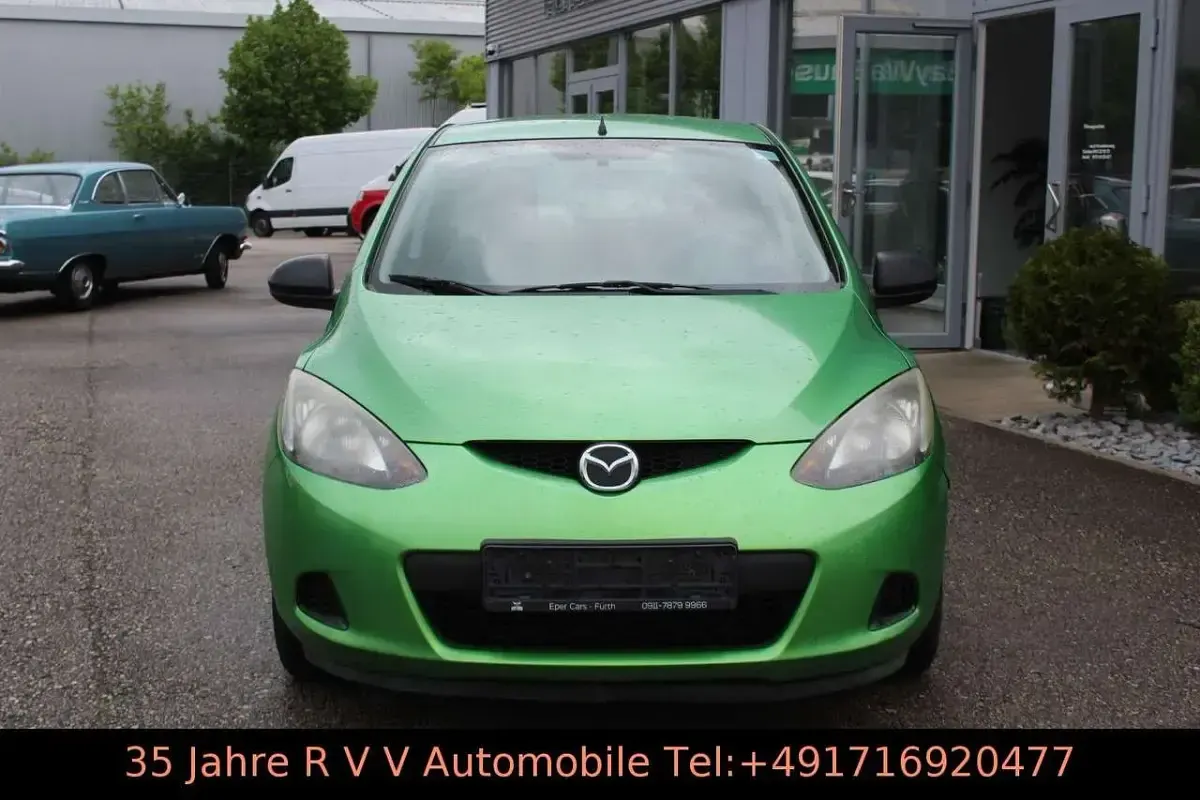 Brugt Mazda 2 Impuls 75 HK (55 kW) 2009 Grøn Hatchback