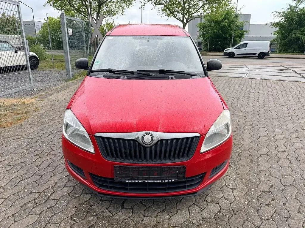 Gebraucht Skoda Roomster Plus Edition 90 PS (66 kW) 2010 Rot Van / Kleinbus