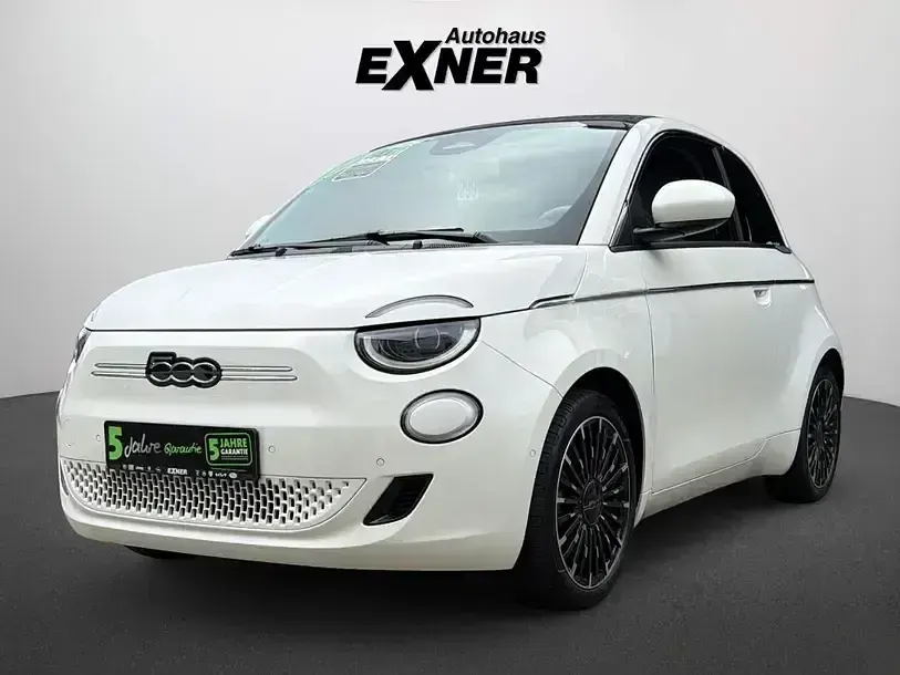 Gebraucht Fiat 500e La Prima 86 kW (118 PS) 2023 Arktis weiß Cabrio