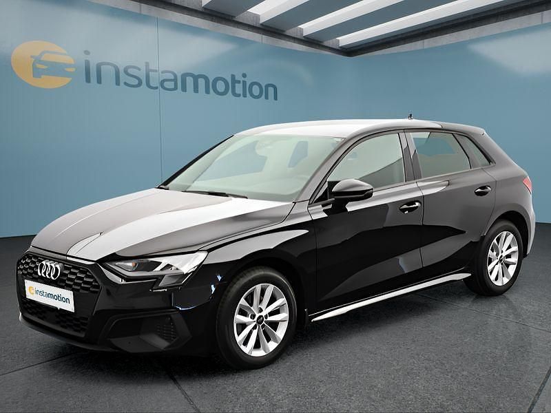 Schwarz Gebraucht 2023 Audi A3 Sportback Limousine | 23.949 € (Guter Preis) - Bild 1/4