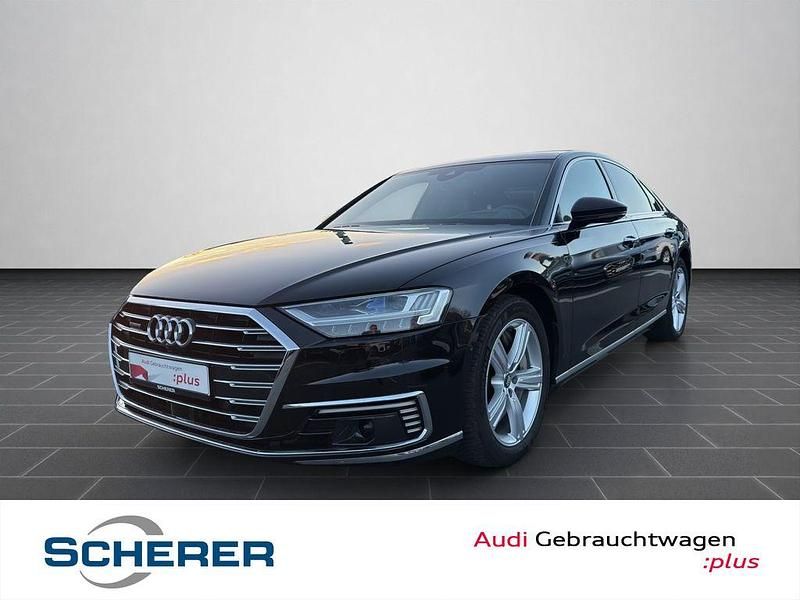 Mythosschwarz metallic (metallic) Gebraucht 2021 Audi A8 Comfort Limousine | 52.500 € (Guter Preis) - Bild 1/4