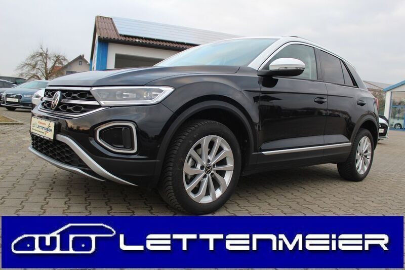 Schwarz Gebraucht 2024 VW T-Roc Style SUV | 27.390 € (Guter Preis) - Bild 1/4