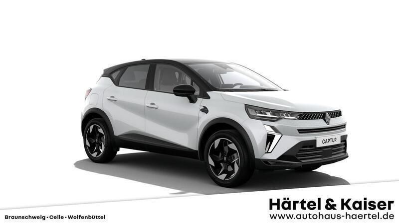 Perlmuttweiß metallic, black pearlschwarz metall (schwarz) Neu 2025 Renault Captur Techno SUV | 25.289 € - Bild 1/3