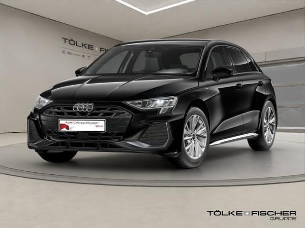 Schwarz (mythosschwarz) Gebraucht 2025 Audi A3 Sportback S-Line Kleinwagen | 35.995 € (Guter Preis) - Bild 1/1
