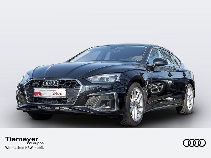 Mythosschwarz metallic Gebraucht 2024 Audi A5 Sportback Business Limousine | 44.320 € (Etwas zu teuer) - Bild 1/4
