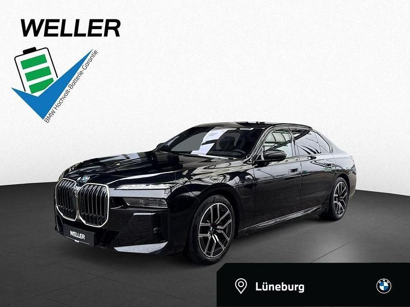 Black sapphire (schwarz) Gebraucht 2025 BMW 750e M Sport Limousine | 98.450 € (Teuer) - Bild 1/4