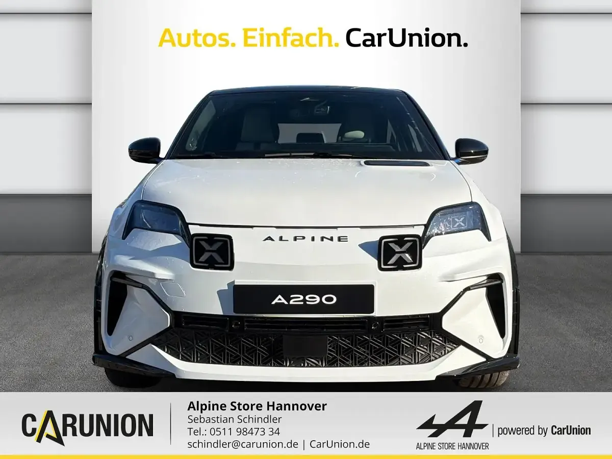 Neu Alpine A290 160 kW (218 PS) 2026 Perlmuttweiß metallic, black pearlschwarz metall Kleinwagen