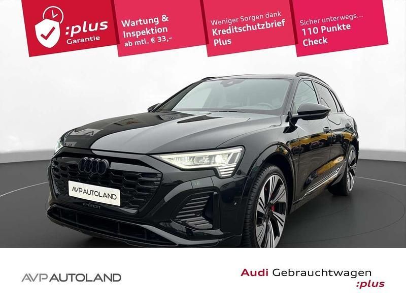 Mythosschwarz metallic Gebraucht 2023 Audi Q8 e-tron S-Line SUV | 52.280 € (Guter Preis) - Bild 1/3