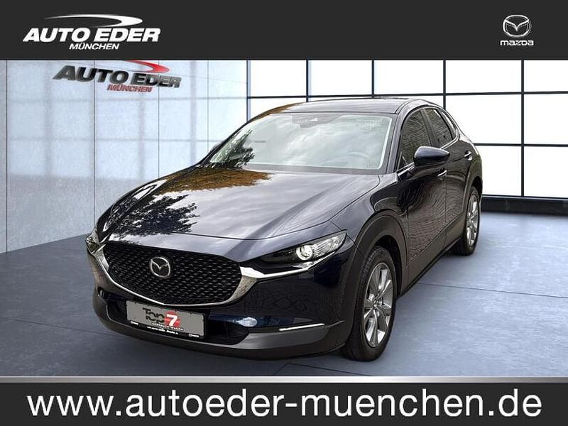 Deep crystal blue (metallic) Gebraucht 2022 Mazda CX-30 Selection SUV | 26.480 € (Fairer Preis) - Bild 1/4