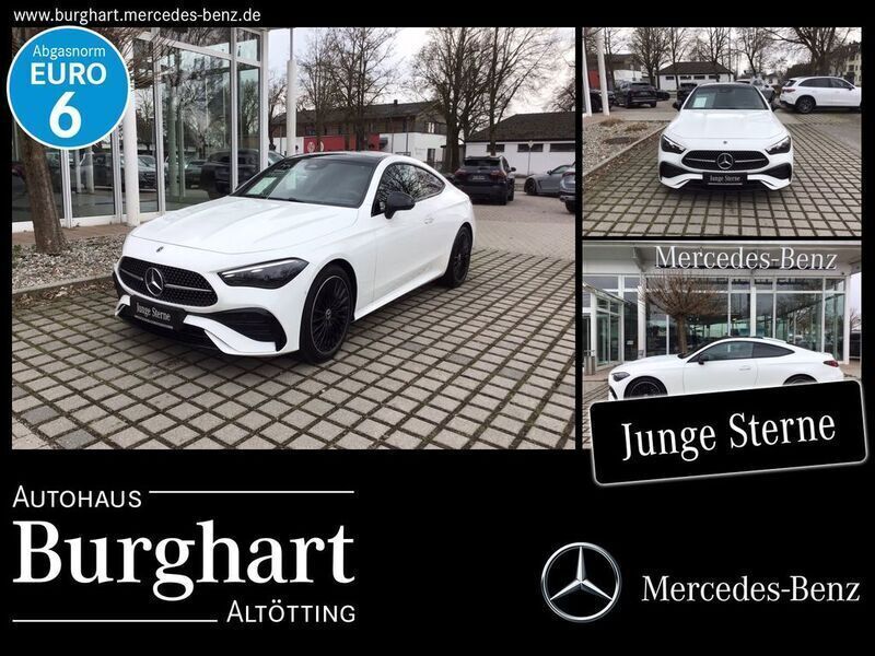 Unilack polarweiß Gebraucht 2024 Mercedes CLE220 AMG Line Premium Coupé | 59.900 € (Etwas zu teuer) - Bild 1/4