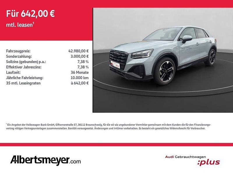 Pfeilgrau perleffekt Gebraucht 2024 Audi Q2 S-Line SUV | 42.980 € - Bild 1/4