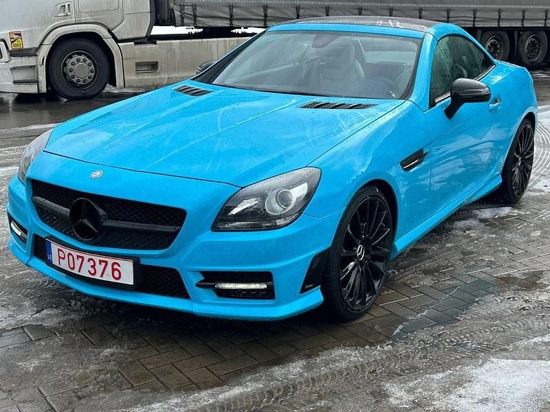 Gebraucht Mercedes SLK250 204 PS (150 kW) 2015 Blau Cabrio