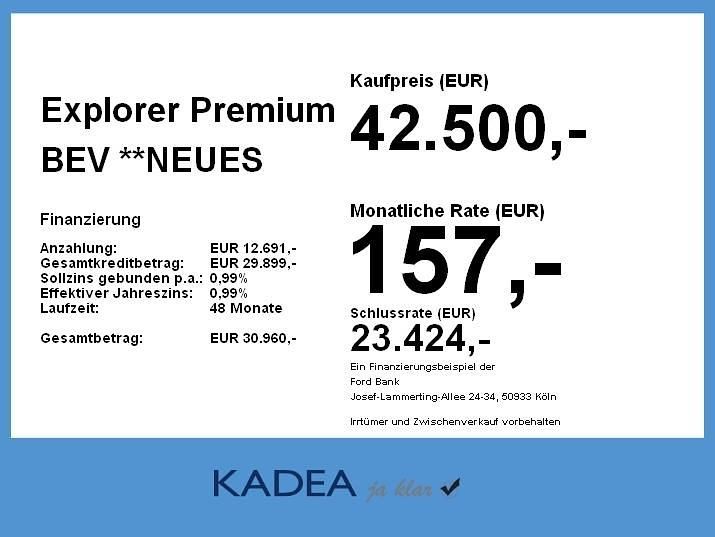 Neu Ford Explorer Premium 250 kW (340 PS) 2025 Arctic blue SUV