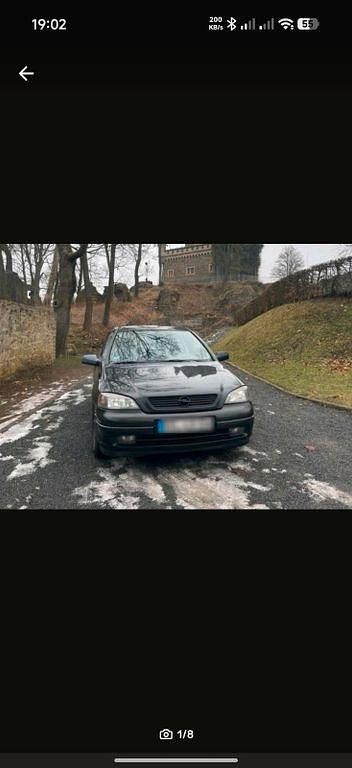 Gebraucht Opel Astra Edition 101 PS (74 kW) 2003 Schwarz Limousine