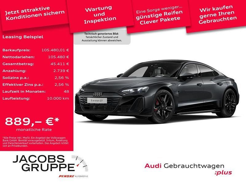 Grau Gebraucht 2025 Audi e-tron GT quattro Ambiente Limousine | 105.480 € - Bild 1/4
