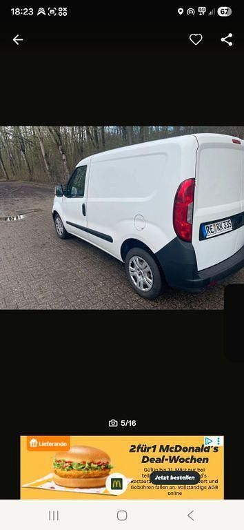 Gebraucht Fiat Doblò Lounge 95 PS (69 kW) 2016 Weiß Van / Kleinbus