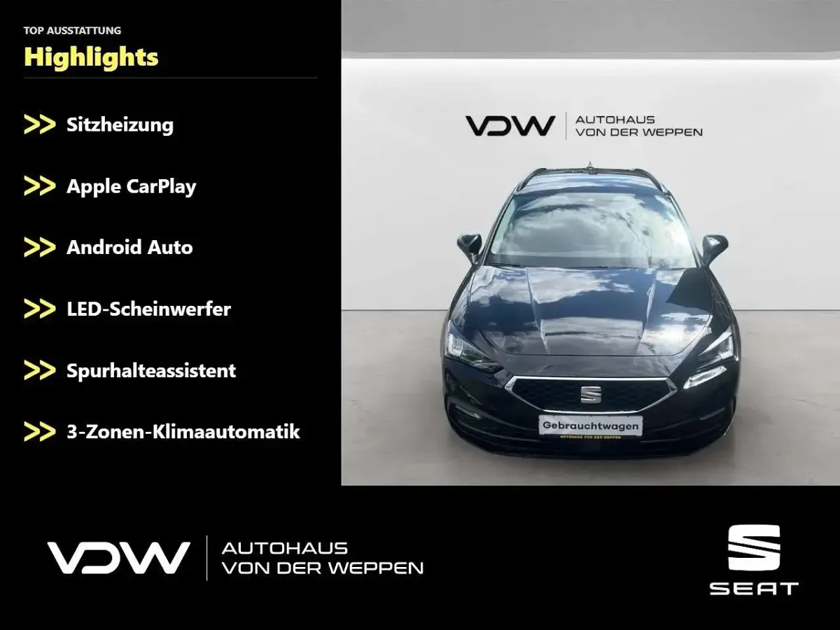 Gebraucht Seat Leon Style 150 PS (110 kW) 2024 Schwarz Kombi