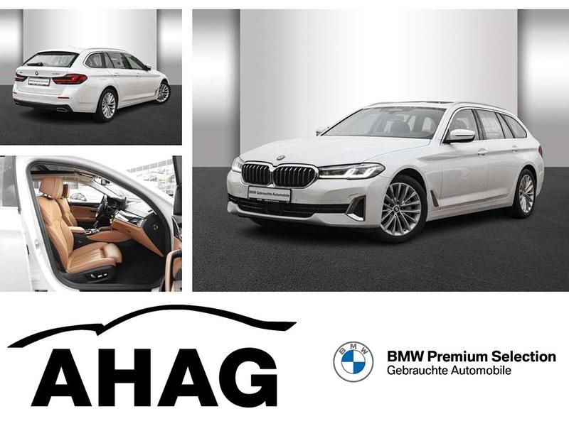 Mineralweiß metallic Gebraucht 2021 BMW 540 Luxury Line Kombi | 39.990 € (Guter Preis) - Bild 1/4