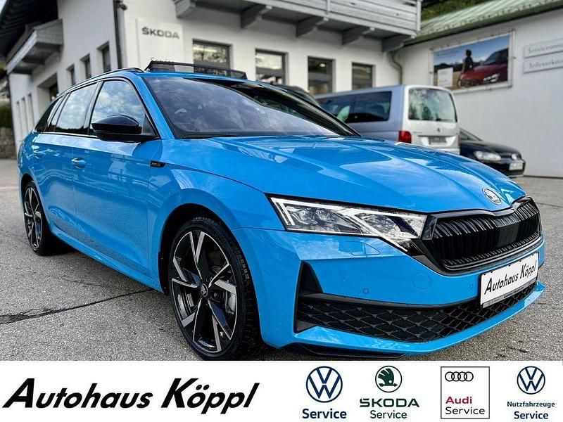 Blau Neu 2025 Skoda Octavia SportLine Limousine | 45.990 € (Teuer) - Bild 1/3
