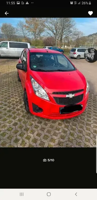 Gebraucht Chevrolet Spark 68 PS (50 kW) 2011 Rot Kleinwagen
