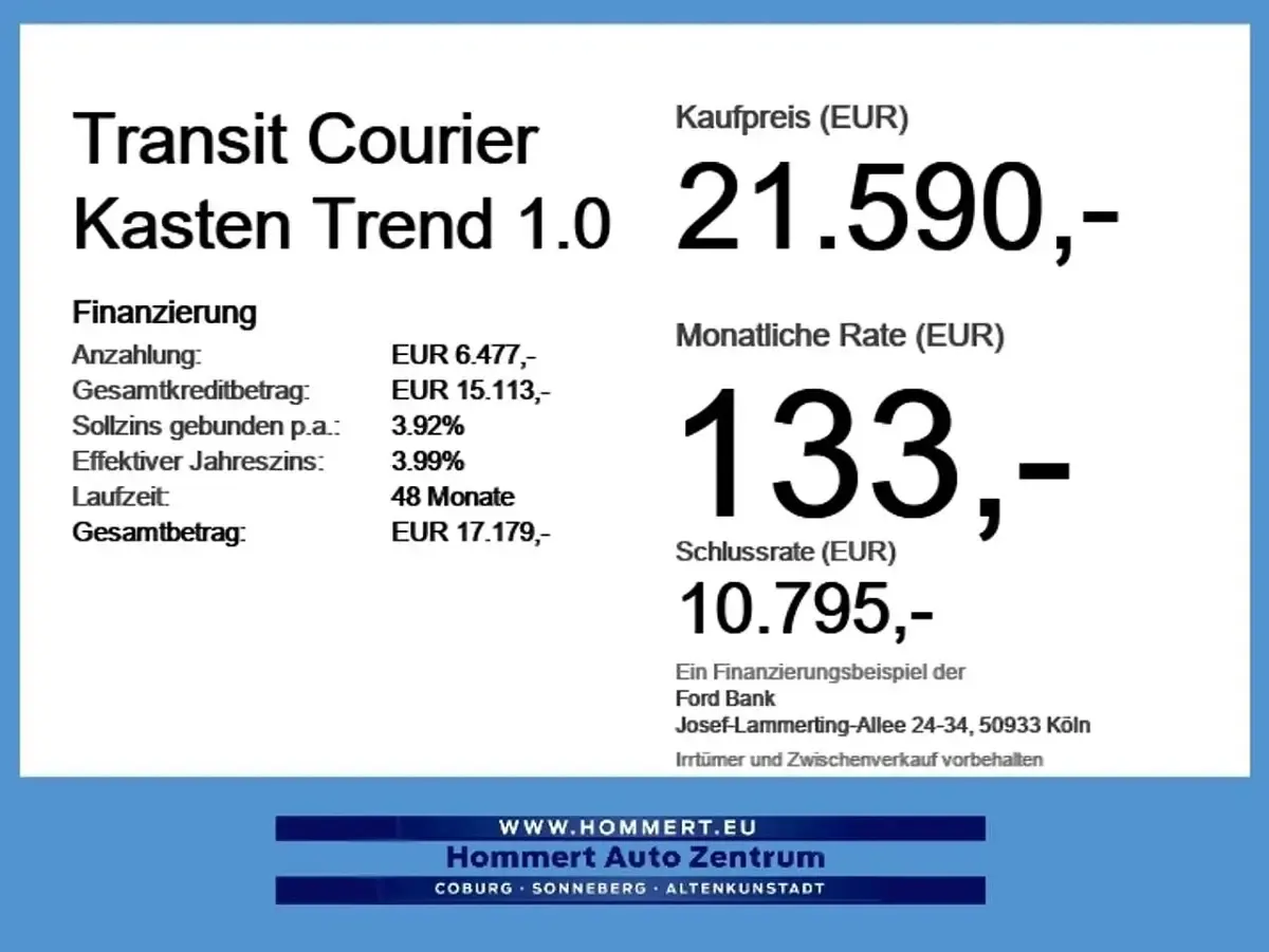 Uusi Ford Transit Trend 101 HP (74 kW) 2026 Valkoinen Tila-auto