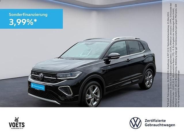 Schwarz Gebraucht 2024 VW T-Cross R-line SUV | 27.395 € (Fairer Preis) - Bild 1/4