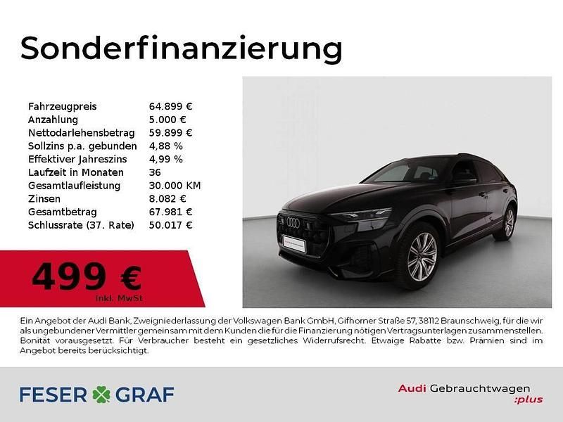 Mythosschwarz metallic Gebraucht 2025 Audi Q8 Ambiente SUV | 64.899 € - Bild 1/2